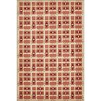 rugs modern Kırmızı Tonlarında Dikdörgen Geometrik Desenli Dekoratif Halı 4193, 120 x 180