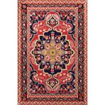 rugs modern Kırmızı Tonlarında Etnik Desenli Vintage Modern Dekoratif Halı 3673, 120 x 180
