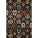 rugs modern Koyu Kahve Temalı Motifli Etnik Figür Desenli Saçaklı Vintage Dekoratif Halı 3982, 100 x 300