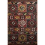 rugs modern Koyu Ton Çok Renkli Karma Geometrik Desenli Kreatif Modern Dekoratif Halı 2976, 80 x 150