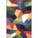 rugs modern Koyu Ton Çok Renkli Karma Geometrik Şekil Desenli Modern Dekoratif Halı 1993, 100 x 150