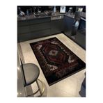 rugs modern Koyu Tonlarda Antik Tasarım Serisi Bordo ve Yeşil Detaylı Desenli Vintage Dekoratif Halı antik22, 140 x 200