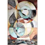 rugs modern Kreatif Modern Desenli Dekoratif Ve Dokuma Taban Yıkanabilir Halı Miravip8817, 150 x 150