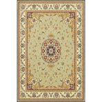 rugs modern Krem Geometrik Çiçekli Geleneksel Desenli Dekoratif ve Dokuma Taban Yıkanabilir Halı miravip8865, 70 x 120