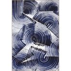 rugs modern Mavi Boya İzi Desenli Dokuma Taban Halı ve Yıkanabilir Halı miravip9802, 100 x 150