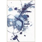rugs modern Mavi Çizgili Boya Desenli Dekoratif ve Yıkanabilir Halı miravip9250, 155 x 230