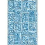 rugs modern Mavi Geometrik Kreatif Desenli Dokuma Taban Halı Ve Yıkanabilir Halı Miravip9884, 120 x 120
