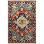 rugs modern Mavi Kırmızı Temalı Geleneksel Motif Etnik Desenli Kreatif Vintage Dekoratif Halı 2441, 120 x 180