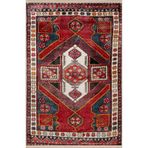 rugs modern Mavi Kırmızı Temalı Geleneksel Motif Etnik Desenli Kreatif Vintage Dekoratif Halı 2453, 100 x 200