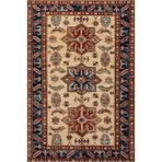 rugs modern Mavi Krem Yıldızlı Geleneksel Desenli Dokuma Taban Halı miravip126, 100 x 250