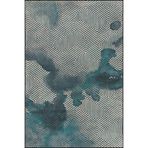 rugs modern Mavi Motifli Dokuma Taban ve Yıkanabilir Halı miravip9429, 100 x 200