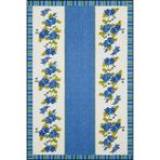 rugs modern Mavi Renkli Çiçekli Desenli Modern Geometrik Dokuma Taban Halı miravip8126, 155 x 230
