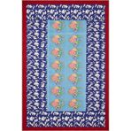 rugs modern Mavi Renkli Kalp Desenli Modern Geometrik Dokuma Taban Halı Miravip8124, 100 x 100