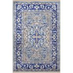 rugs modern Mavi Temalı Geleneksel Motif Etnik Çiçek Desenli Kreatif Vintage Dekoratif Halı 2576, 80 x 300