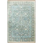 rugs modern Mavi Temalı Geleneksel Motif Etnik Çiçek Desenli Saçaklı Vintage Dekoratif Halı 3180, 100 x 200