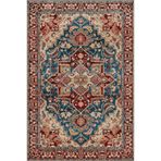 rugs modern Mavi ve Bordo Temalı Geleneksel Motif Etnik Desenli Vintage Dekoratif Halı 4973, 150 x 300
