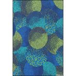 rugs modern Mavi Yeşil Nokta Desenli Modern Desenli Dokuma Taban ve Dekoratif Yıkanabilir Halı miravip8579, 155 x 230