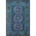 rugs modern Mavi Yeşil Temalı Geleneksel Motif Etnik Desenli Vintage Dekoratif Halı 3631, 150 x 300