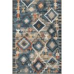 rugs modern Mavili Baklavalı Kahverengi Geometrik Dekoratif ve Dokuma Taban Yıkanabilir Halı miravip8852, 75 x 300