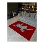 rugs modern Mira 1066 Bordo Tema Leopar Dokuma Taban Halı, 155 x 230