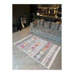 rugs modern Mira 1089 Gri Çok Renkli Etnik Geometrik Desenli Dokuma Taban Halı, 120 x 180