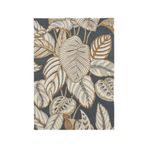 Rugs Modern mira 1111 Botanik Temalı Gri Sarı Dokuma Taban Halı - 120 x 180