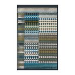 rugs modern Mira 1199 Yeşil Turkuaz Geometrik Soyut Desenli Baskılı Halı, 100 x 150