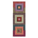 rugs modern Mira 1209 Renkli Geometrik Desenli Çizgili Baskılı Dokuma Taban Halı, 140 x 200