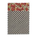 rugs modern Mira 1210 Dama Ve Kırmızı Güller Temalı Baskılı Dokuma Taban Halı, 150 x 300