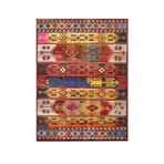 rugs modern Mira 1245 Etnik Eskitme Ve Vintage Görünüm Çok Renkli Dokuma Taban Halı, 120 x 200