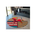 rugs modern Mira 894 Oval At Ve Binicilik Temalı Dokuma Taban Halı, 60 x 80