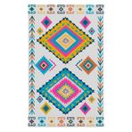 rugs modern Mira 938 Etnik Desenli Çok Renkli Dokuma Taban Halı, 80 x 240