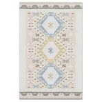rugs modern Mira 940 Bej Pastel Etnik Desenli Çok Renkli Dokuma Taban Halı, 150 x 300