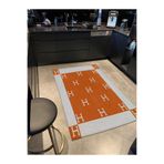 rugs modern Mira 965 Bej Turuncu H Harf Temalı Dokuma Taban Halı, 80 x 150