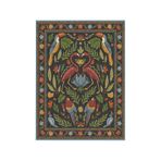 rugs modern Mira 993 Tropikal Tukan Papağan Kuş Temalı Dokuma Taban Tasarım Halı, 100 x 300