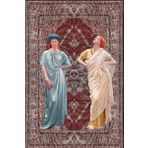 rugs modern Mira Eski Dönem Kadınları Bordo Vintage Dokuma Taban Dekoratif Halı Mira 1477, 120 x 200