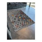 rugs modern Mira Gri Geometrik Desenli Çok Renkli Multy Dokuma Taban Halı Mira 2014, 155 x 230