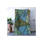 rugs modern Mira Mavi Yeşil Ton Geometrik Üçgen Desenli Modern Dekoratif Halı Mira 1567, 100 x 150