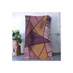 rugs modern Mira Mor Turuncu Ton Geometrik Üçgen Desenli Modern Dekoratif Halı Mira 1568, 80 x 200