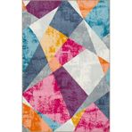 rugs modern Mixed Color Şirket Geometrik Desenli Dekoratif Halı Ve Yıkanabilir Halı Miravip9793, 150 x 150