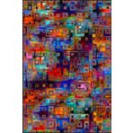 rugs modern Mixed Coloring Carpet Temalı Desenli Dokuma Taban Halı ve Yıkanabilir Halı miravip10226, 120 x 180