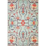 rugs modern Modern Çiçekli Geometrik Temalı Desenli Dokuma Taban Halı ve Yıkanabilir Halı aloha43, 120 x 200