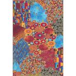 rugs modern Modern Çok Renkli Etnik Desenli Dekoratif Yıkanabilir Halı Miravip8486, 120 x 120