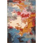 rugs modern Modern Renkli Dünya Haritası Desenli Dokuma Taban Yıkanabilir Halı miravip9189, 120 x 180