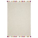 rugs modern Moroccan 9003 Bej Renkli Püsküllü Bohomian Ve Modern Kilim, 150 x 230