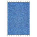 rugs modern Moroccan 9004 Alaçatı Mavisi Beyaz Püsküllü Bohomian Ve Modern Kilim, 150 x 230
