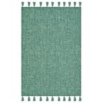 rugs modern Moroccan 9006 Yeşil Hasır Görünüm Yeşil Püsküllü Modern Kilim, 77 x 150