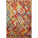 rugs modern Multy Renkli Akan Çapraz Geometrik Desenli Dokuma Taban Halı 4103, 75 x 150