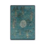 rugs modern Palmiye Botanik Temalı Yeşil Dekoratif Dokuma Taban Halı Mira 1255, 155 x 230