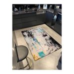 rugs modern Pastel Boyalı Karşık Renkli Etnik Desenli Dekoratif Dokuma Taban Halı miravip504, 150 x 300